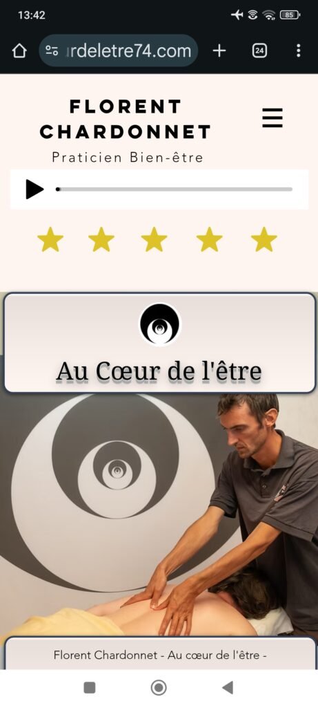 Ancien site Wix (aucoeurdeletre74.com), capture 4
