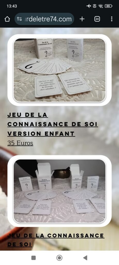 Ancien site Wix (aucoeurdeletre74.com), capture 11