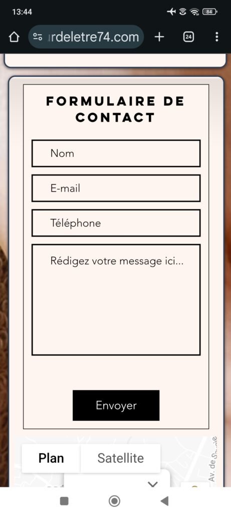Ancien site Wix (aucoeurdeletre74.com), capture 14