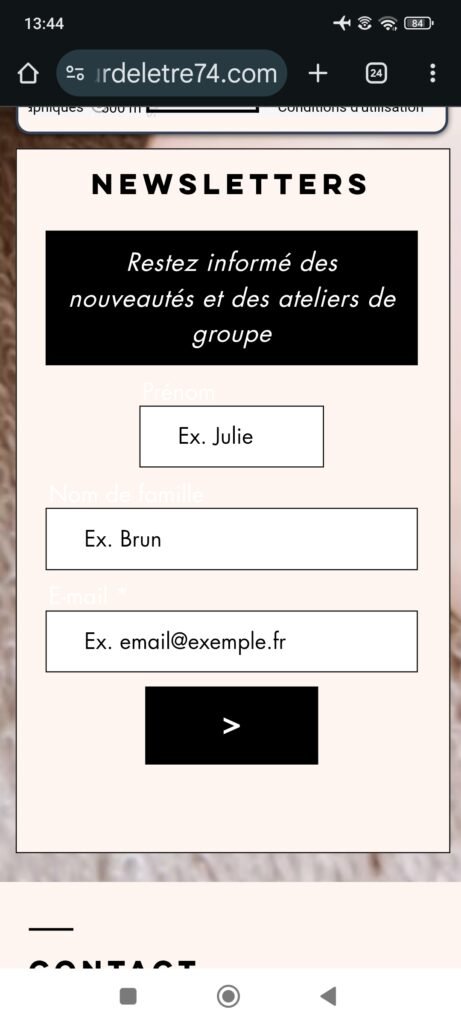Ancien site Wix (aucoeurdeletre74.com), capture 16