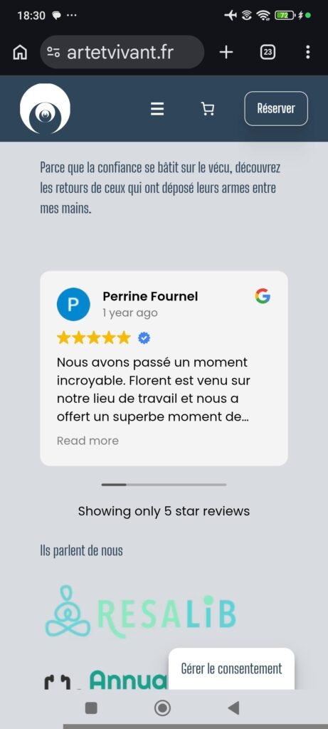 Nouveau site artetvivant.fr, capture 8